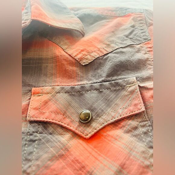 Wrangler Youth size Medium RETRO Premium long sleeve button up with snaps! NWOT - Picture 13 of 13